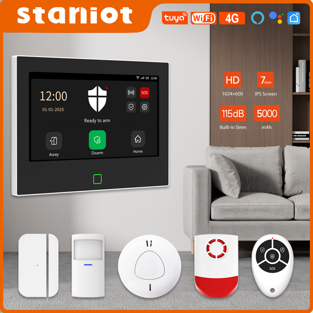 Smart Home Demo Kit - Staniot 7 polegada tuya inteligente 4g