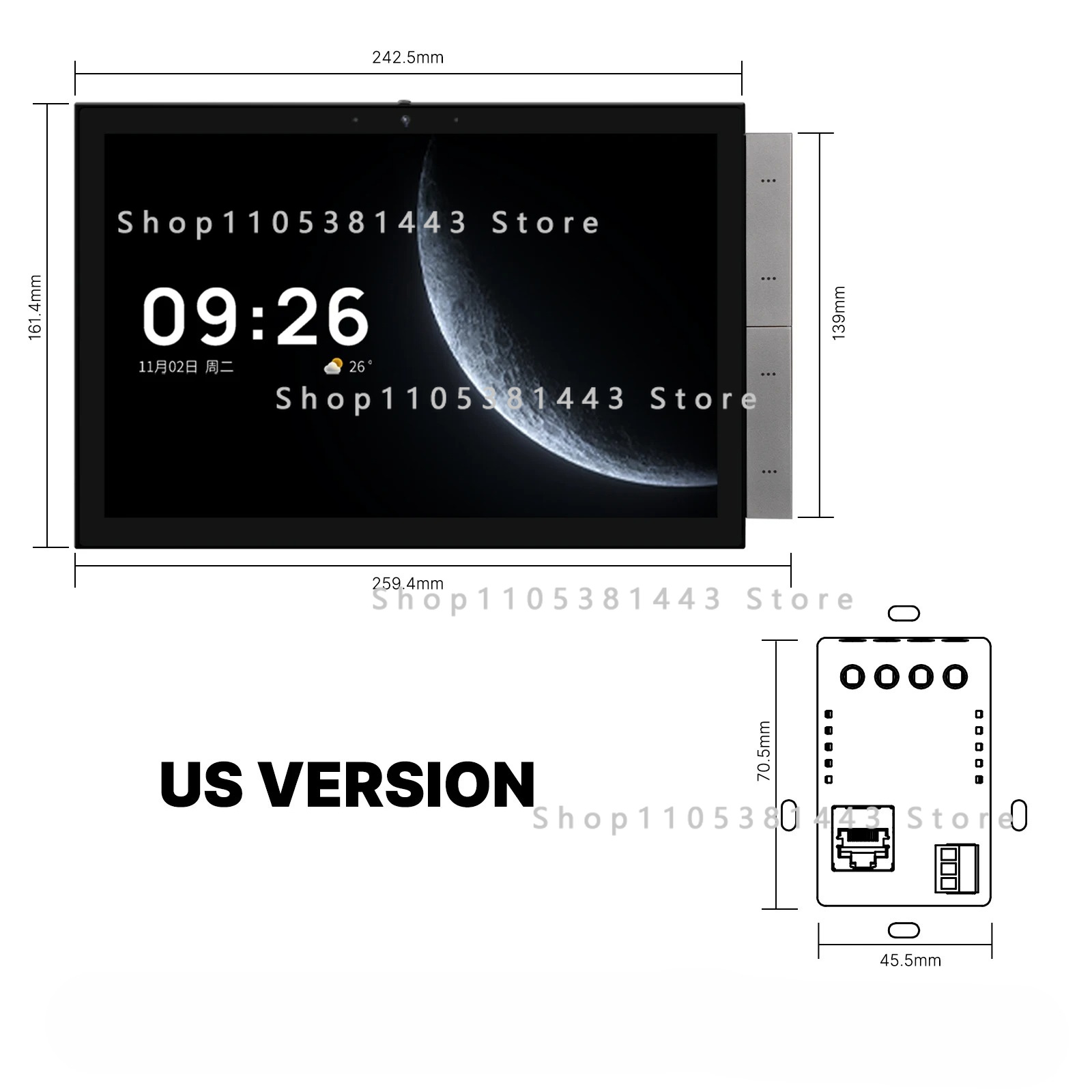 Smart Home Control Panel - Painel de Controle Inteligente Moes Tuya