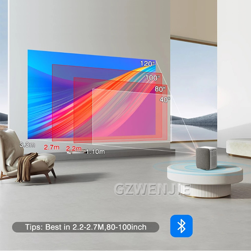 Smart Home Tv - H6 Mini Projetor LED 1080P Full