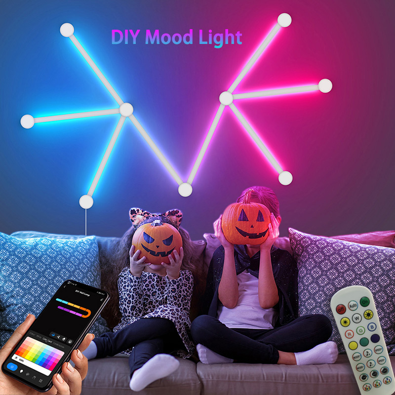 Smart Home Tv - Lâmpada de parede rgb inteligente, barra