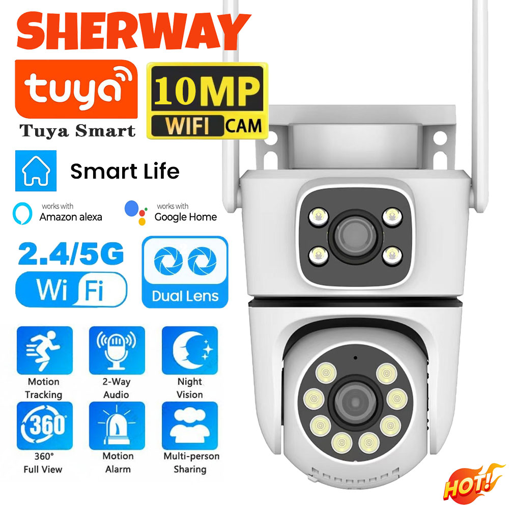 Smart Home Battery Camera Ezviz - 10mp tuya 5g wifi câmera ptz