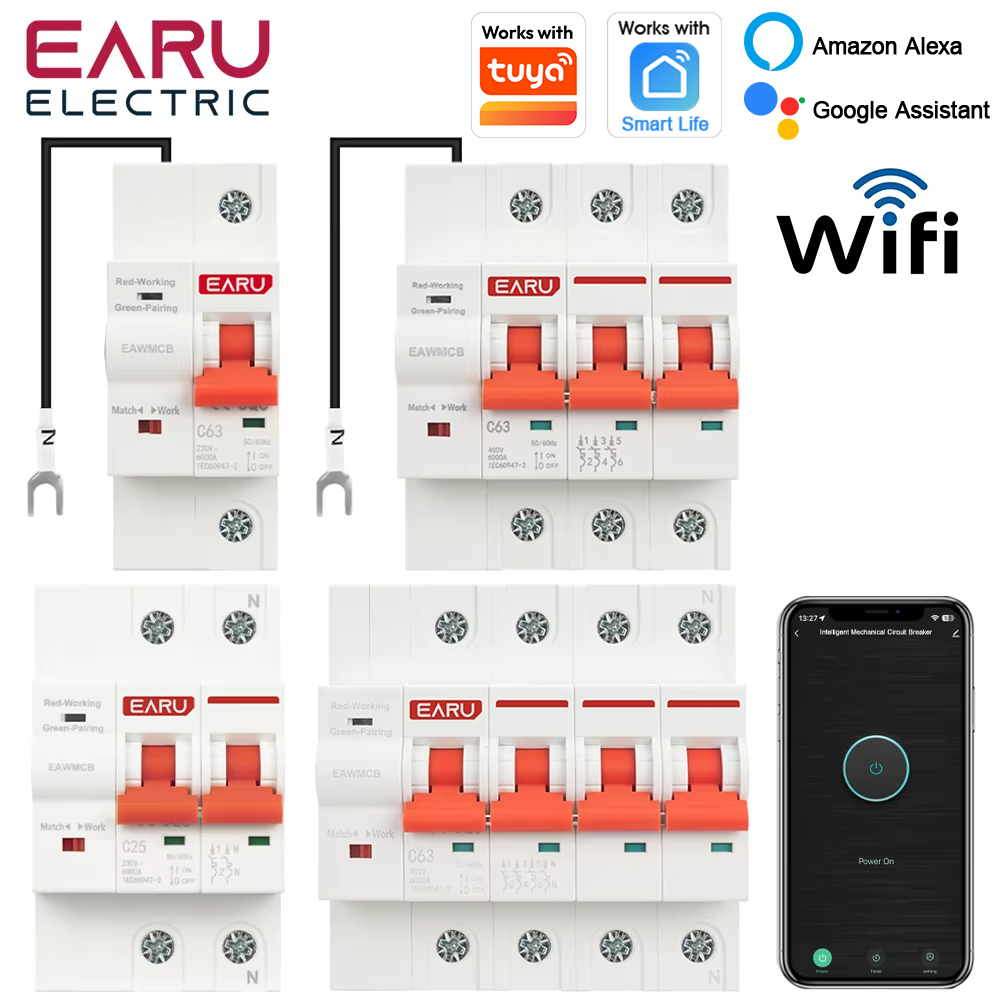 Smart Home Demo Kit - Disjuntor Inteligente WiFi Tuya App MCB