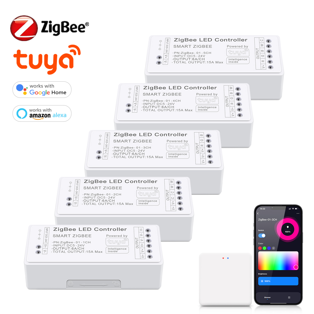 Smart Home Yellow - Zigbee 3.0 cct rgbw rgb led
