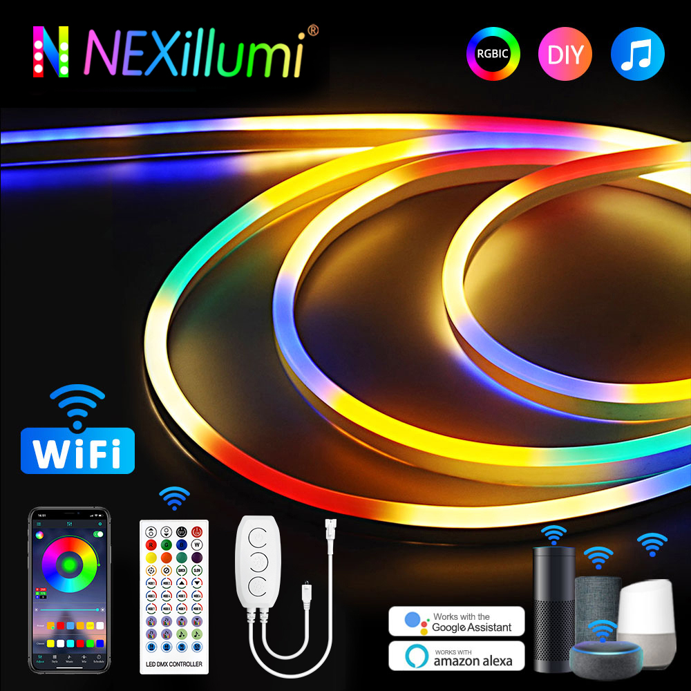 Smart Home Yellow - Tuya wifi neon rgbic led luzes