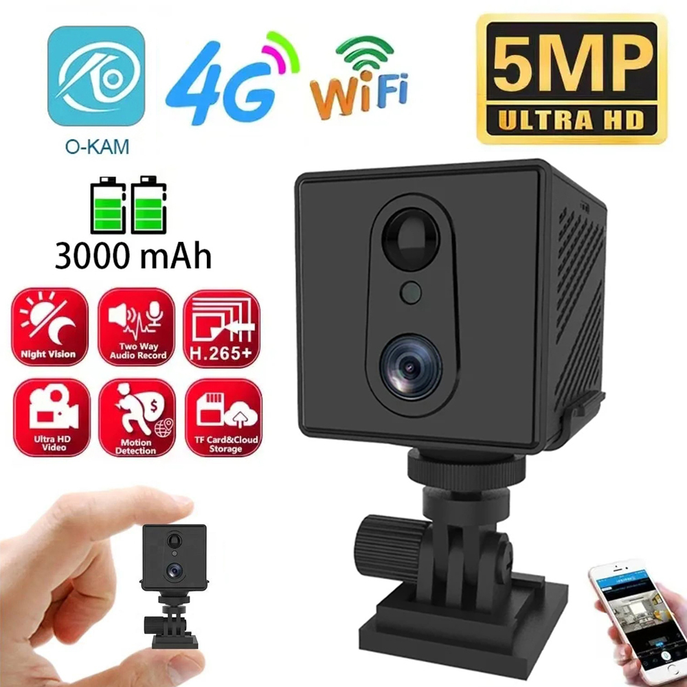 Smart Home Battery Camera Ezviz - 5mp 4g cartão sim mini câmera