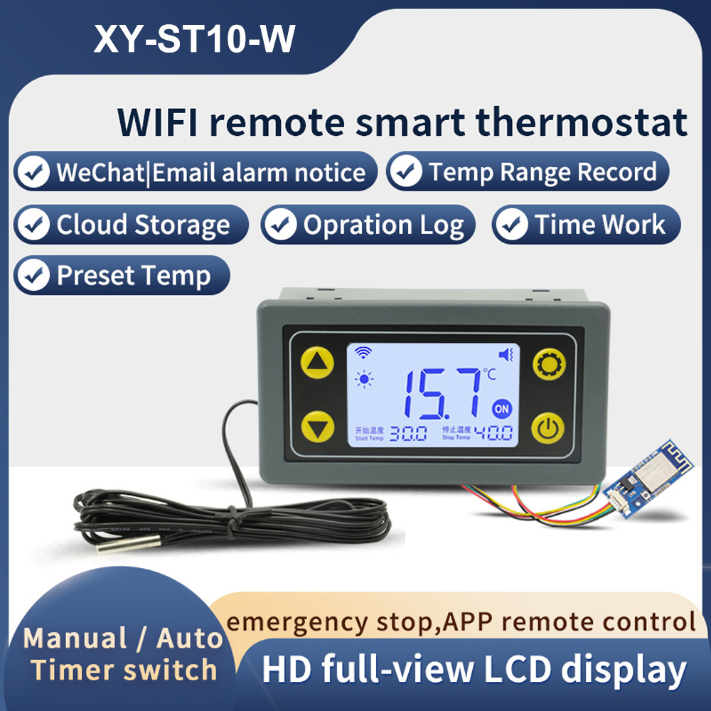 Smart Home Thermostat - ST10-W/SA10-W/SA30-W/ST30-W DC6-30V/AC110-220V 10A/30A WIFI Termostato Controlador