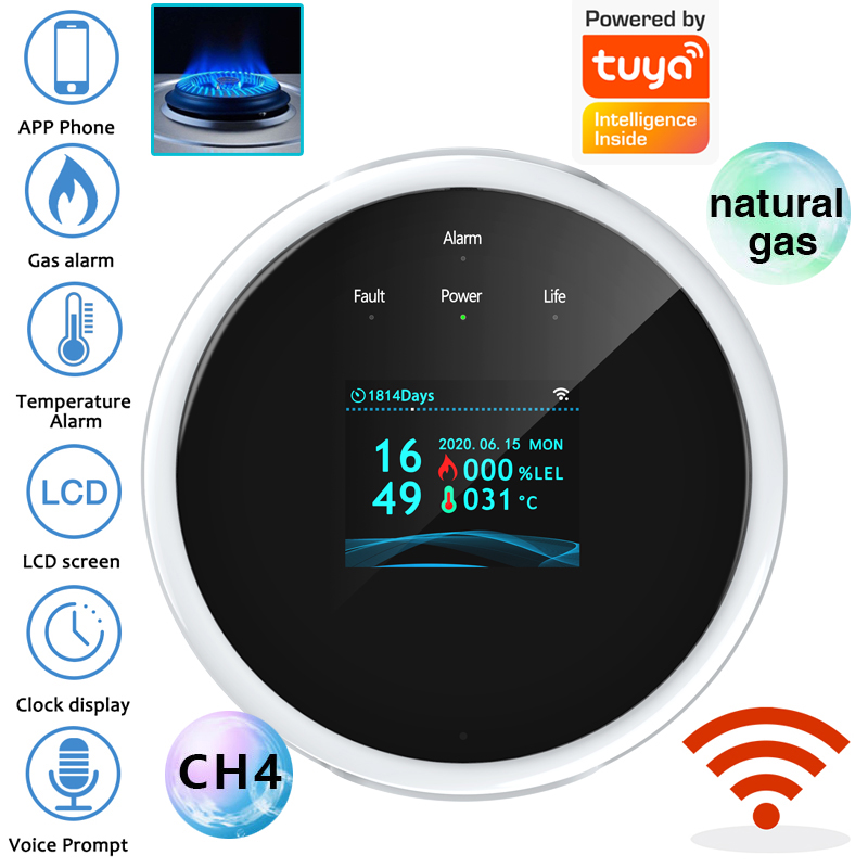 Smart Home Security System - Sensor de Alarme de Gás WiFi