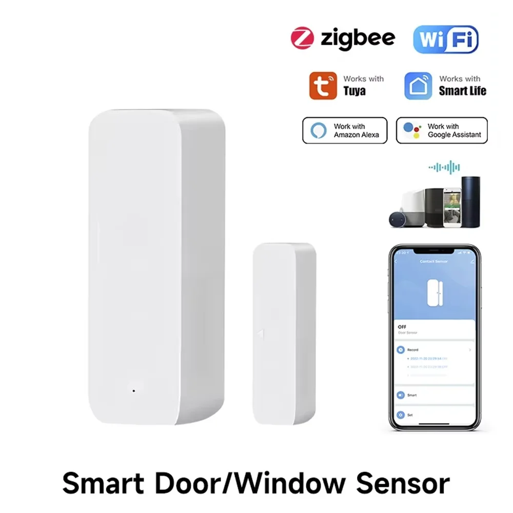 Smart Home Zigbee Gateway - Tuya zigbee/wifi sensor magnético de janela