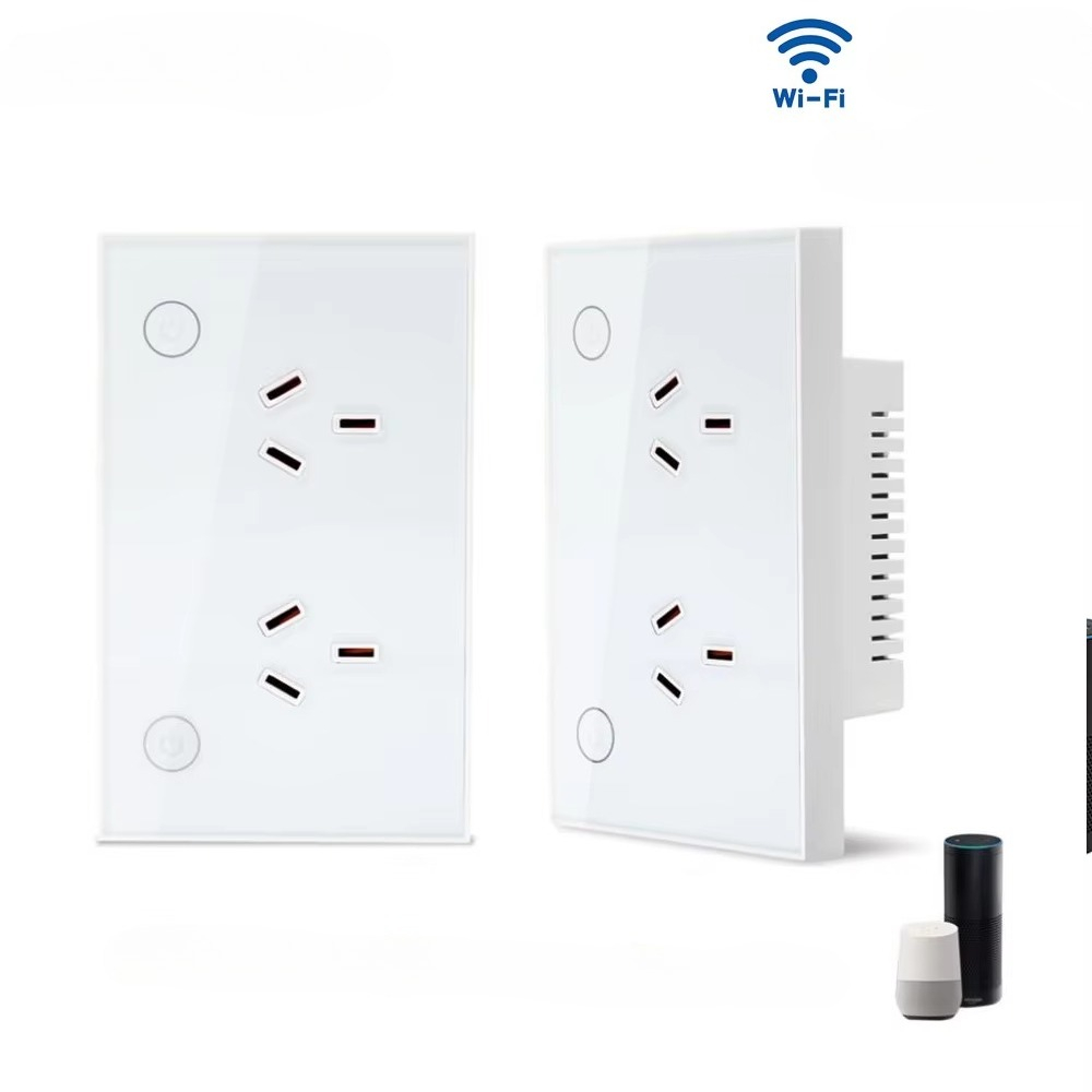 Smart Home Control Panel - Tomada de Parede Inteligente Zigbee Wi-Fi