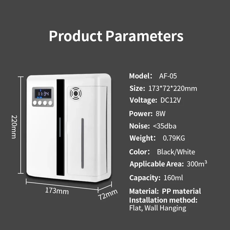 Smart Humidifier - Difusor de Aroma Inteligente NAMSTE 300m³