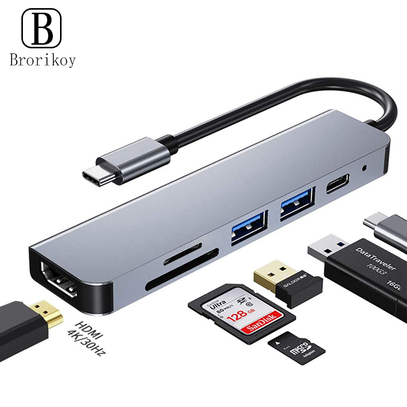 Smart Home Hub - 6 em 1 pd tipo c