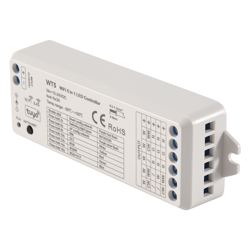 LICE-Tuya LED Controlador 5 em - Wifi Led Dimmer avaliação e preço