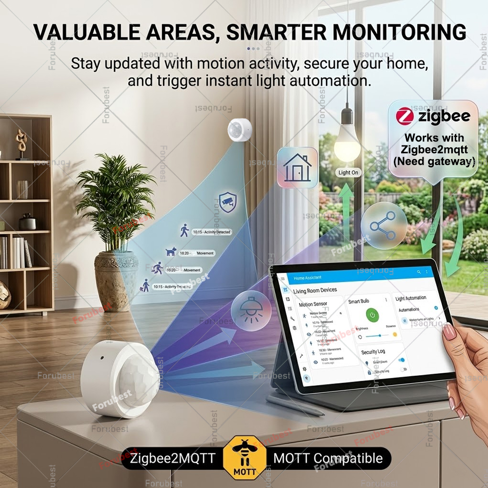 Sensor de movimento zigbee pir - Smart Home Ir avaliação e preço