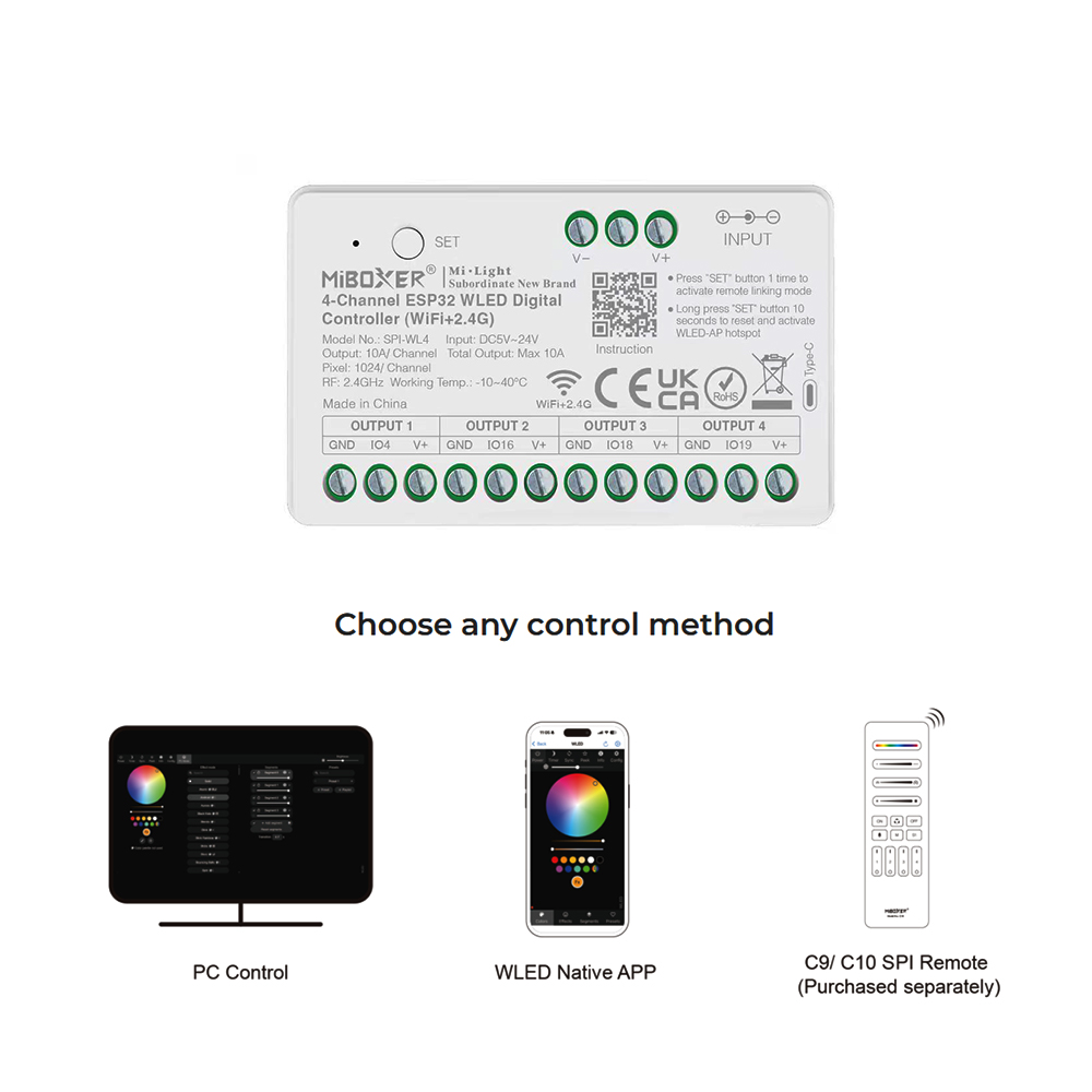 Controlador LED Miboxer SPIW5- - Wifi Led Dimmer avaliação e preço