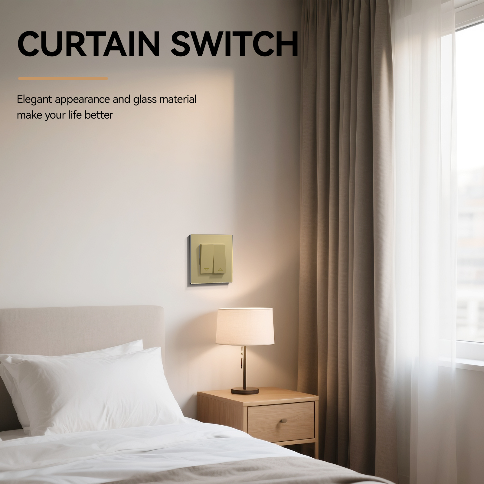 Interruptor Mecânico de Cortin - Smart Home Yellow avaliação e preço