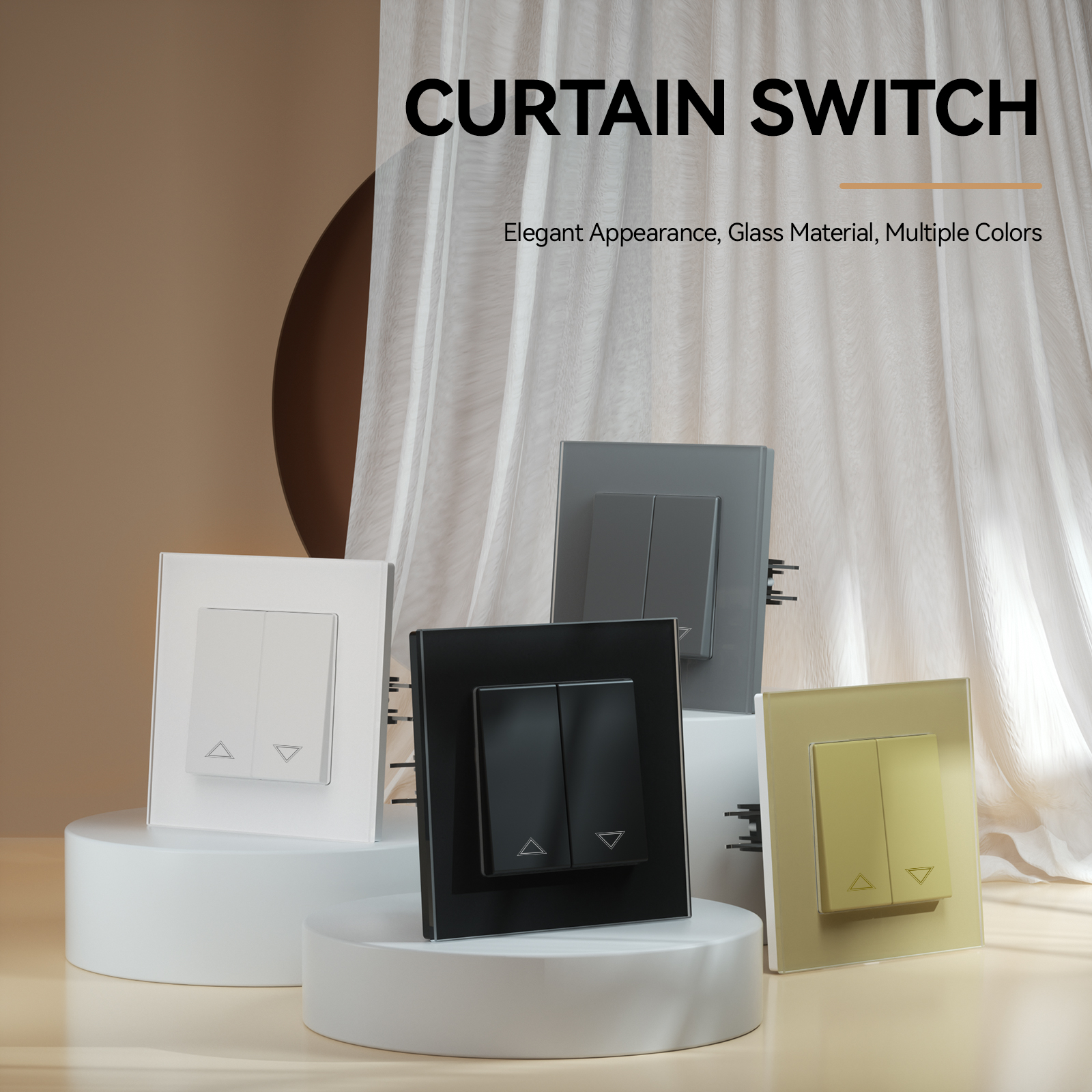Interruptor Mecânico de Cortin - Smart Home Yellow avaliação e preço