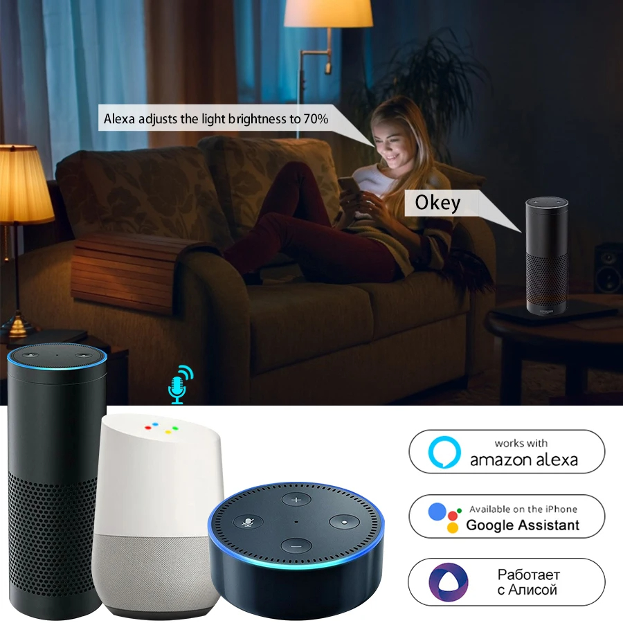 Tuya inteligente wifi lâmpada  - Smart Home Yellow avaliação e preço