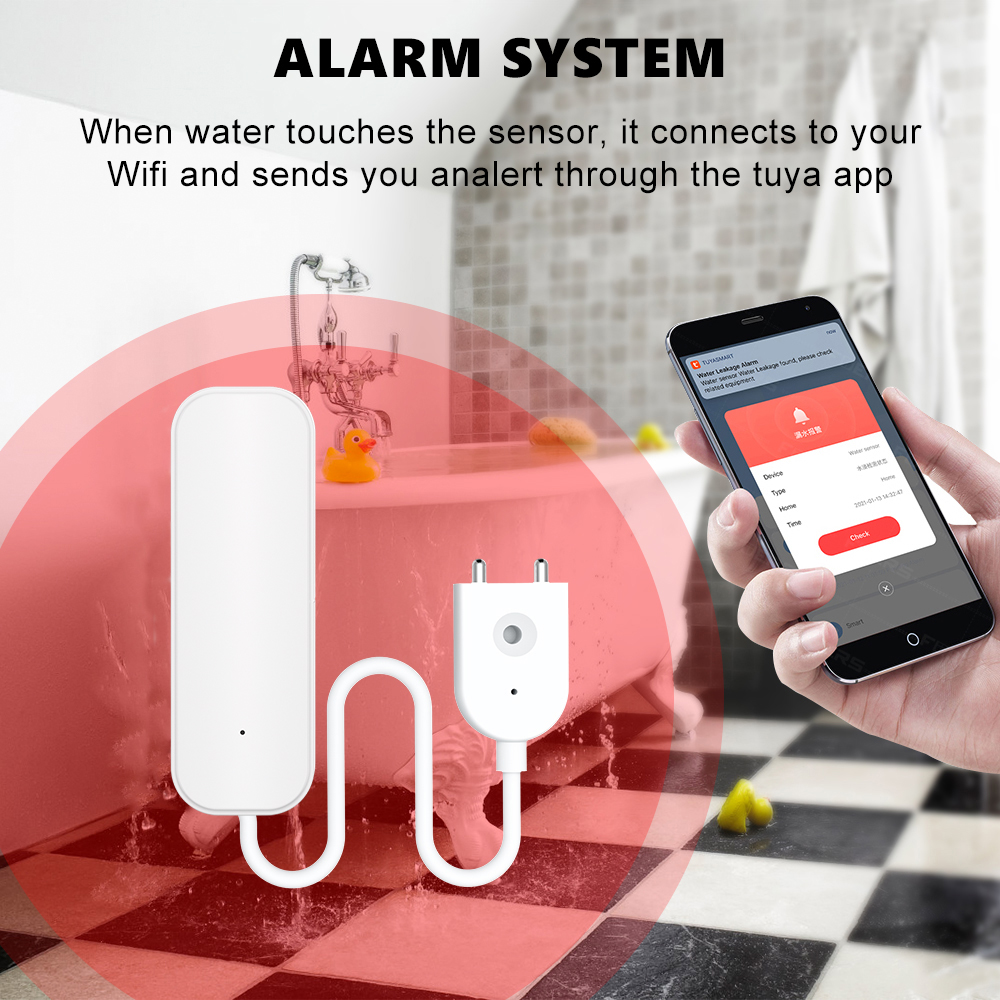 Sensor de água wi-fi/zigbee, a - Smart Home Security System avaliação e preço