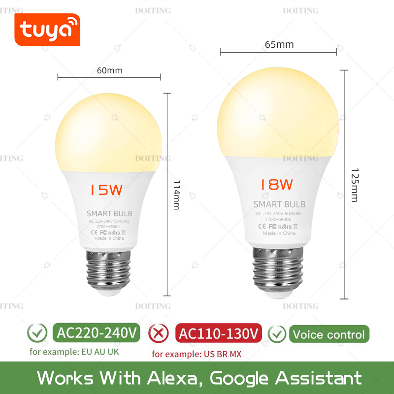 Vida inteligente tuya wifi e27 - Smart Home Yellow avaliação e preço