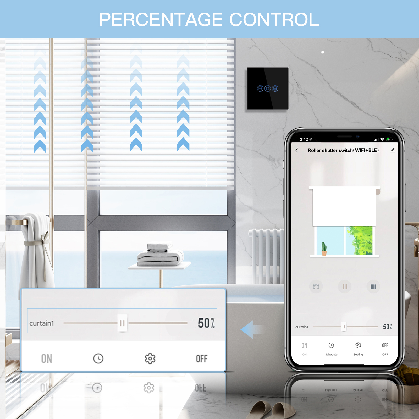 Bseed-interruptor inteligente  - Smart Home Yellow avaliação e preço