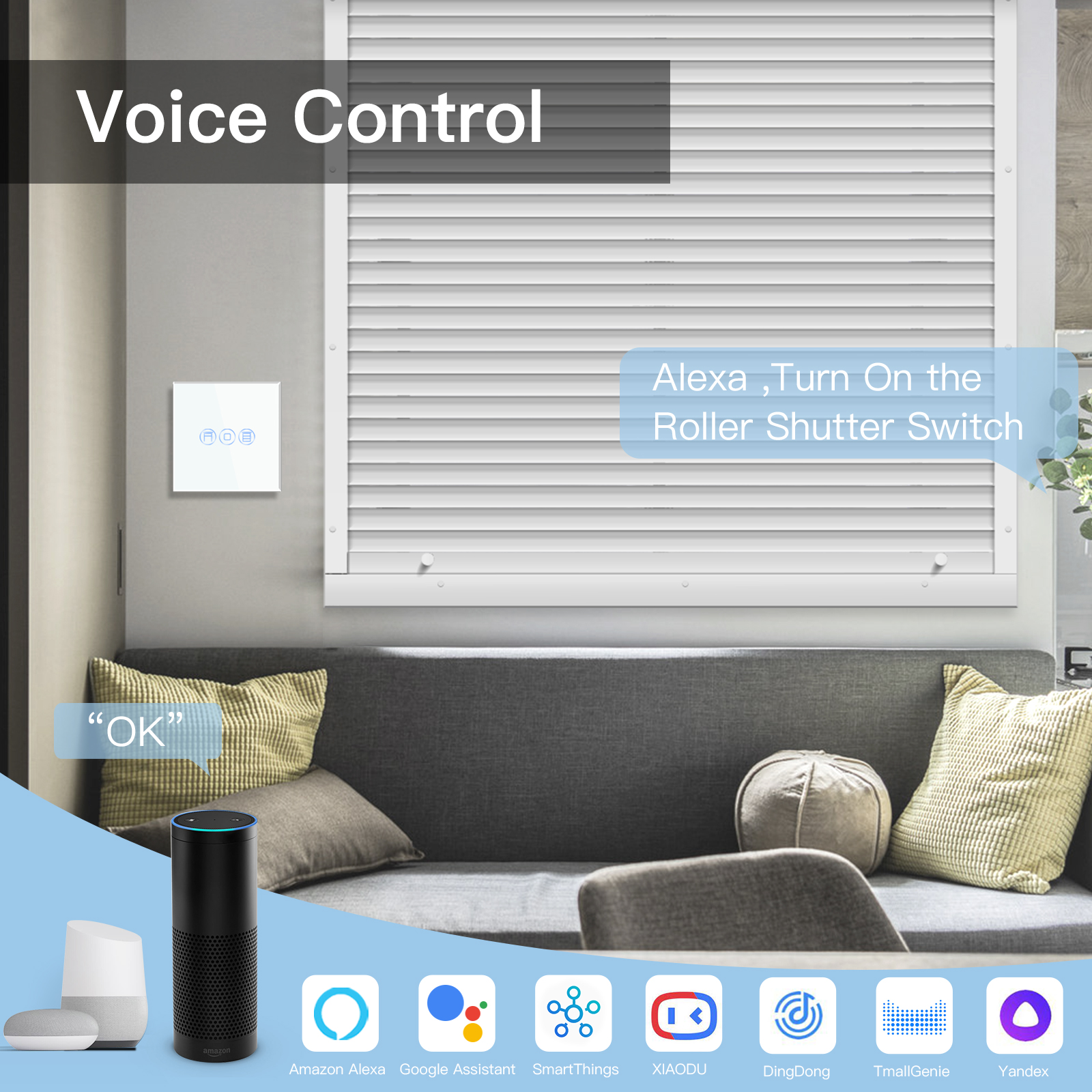 Bseed-interruptor inteligente  - Smart Home Yellow avaliação e preço