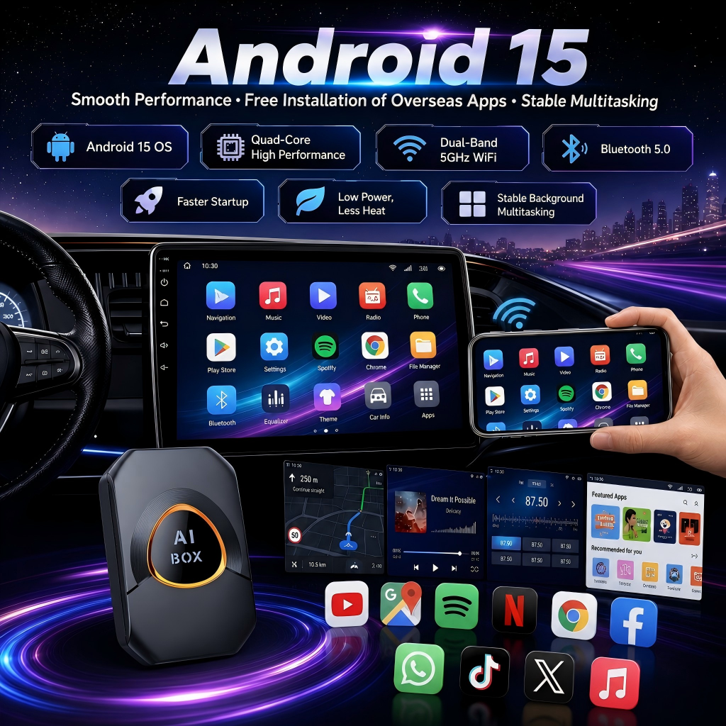 Carplay AI Box Android 15 Wire - Smart Home Tv avaliação e preço
