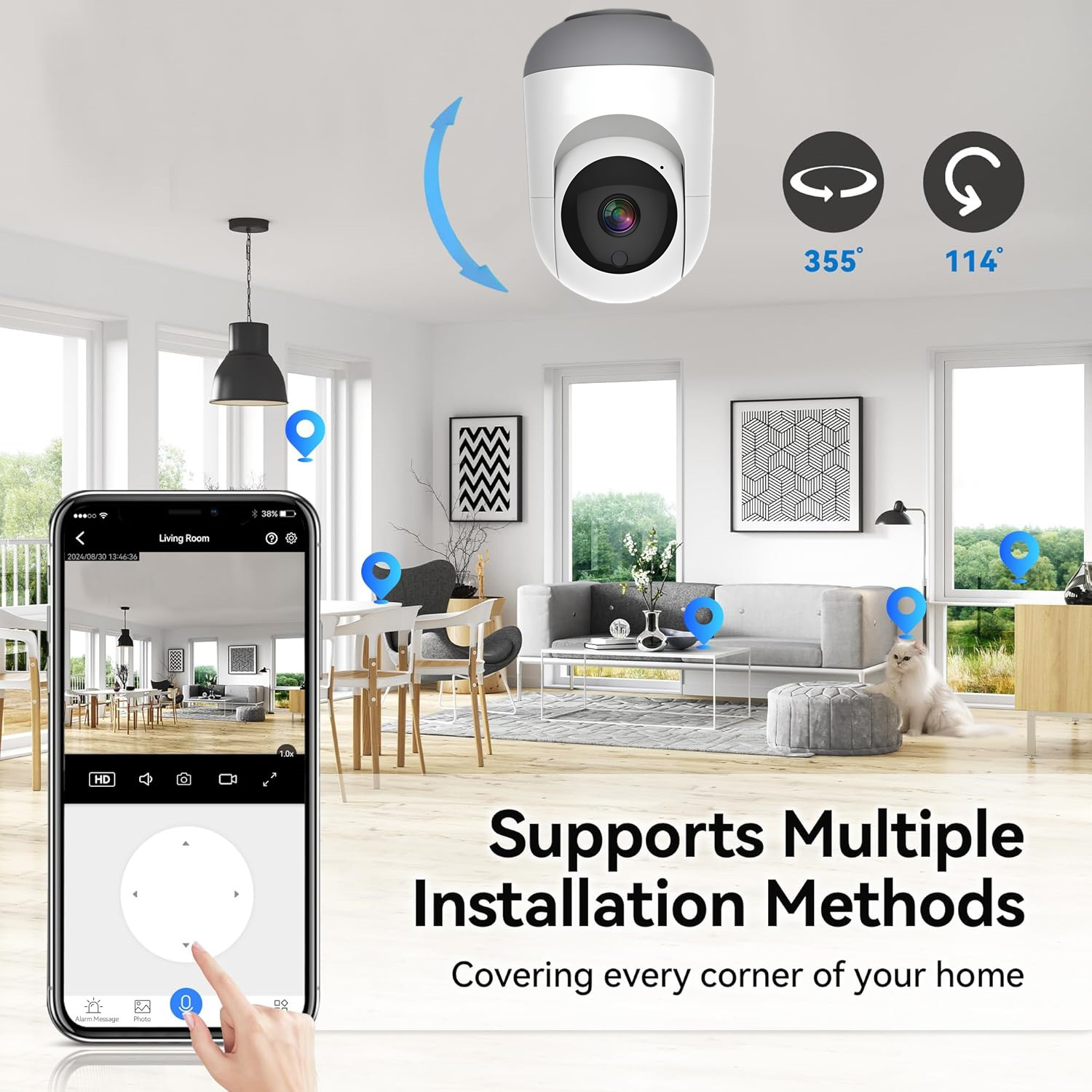 Câmera WiFi Tuya 4MP, Câmera I - Smart Home Battery Camera Ezviz avaliação e preço