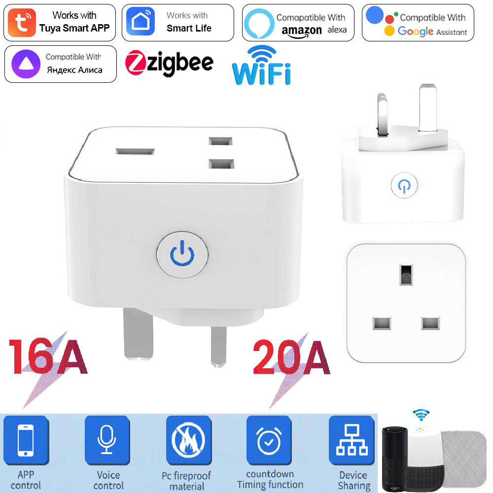 Tomada Inteligente Tuya 16A/20 - Smart Home Zigbee Gateway avaliação e preço