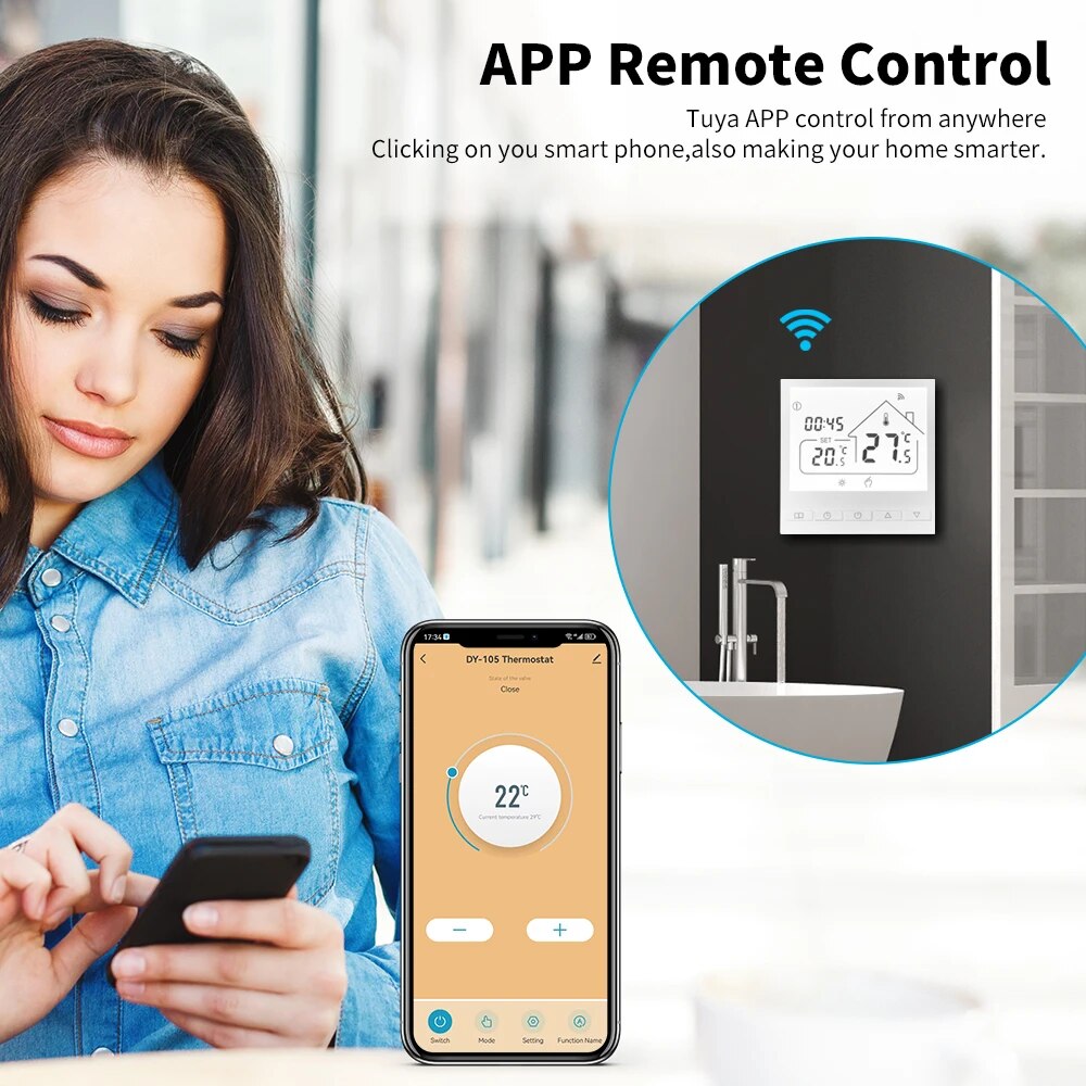 Termostato Inteligente WiFi Tu - Smart Home Thermostat avaliação e preço