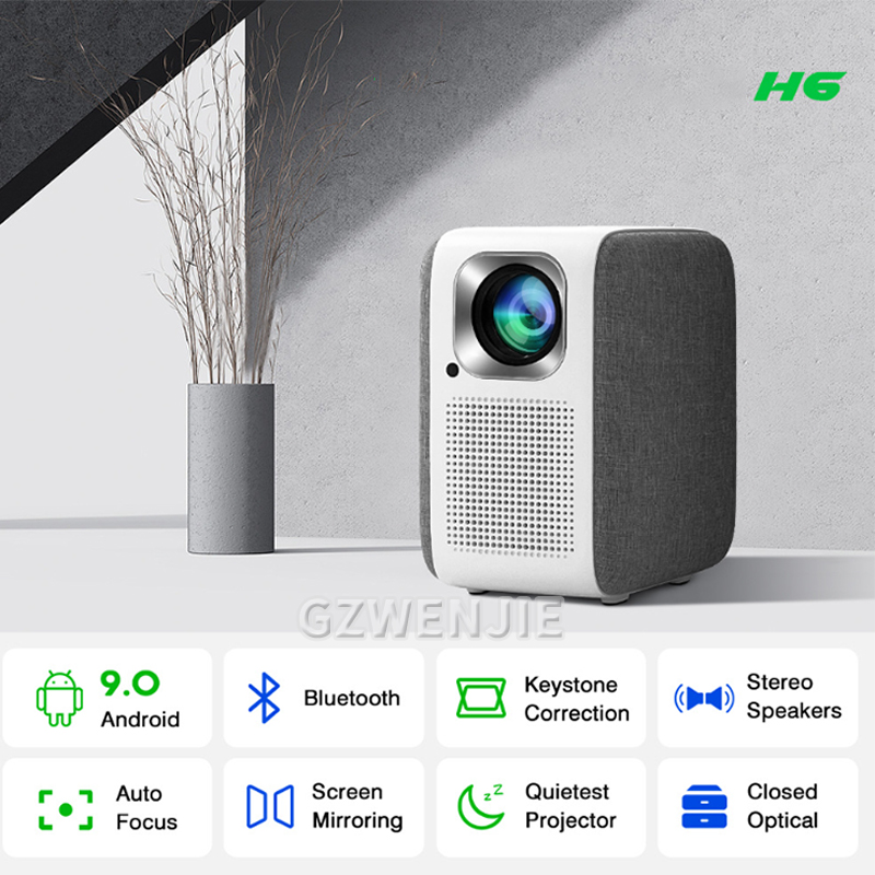 H6 Mini Projetor LED 1080P Ful - Smart Home Tv avaliação e preço