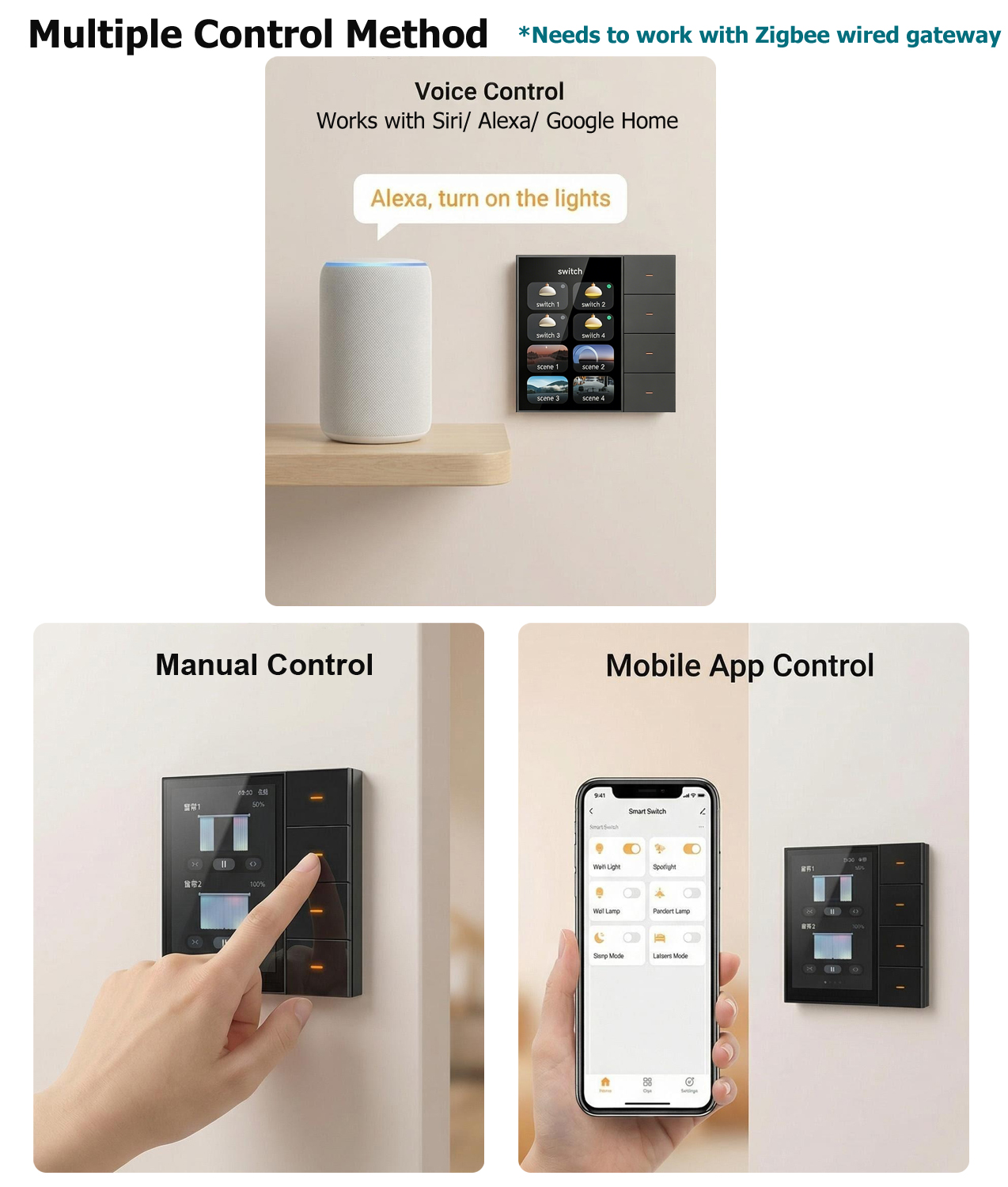 Painel Inteligente F3-pro Tuya - Smart Home Control Panel avaliação e preço