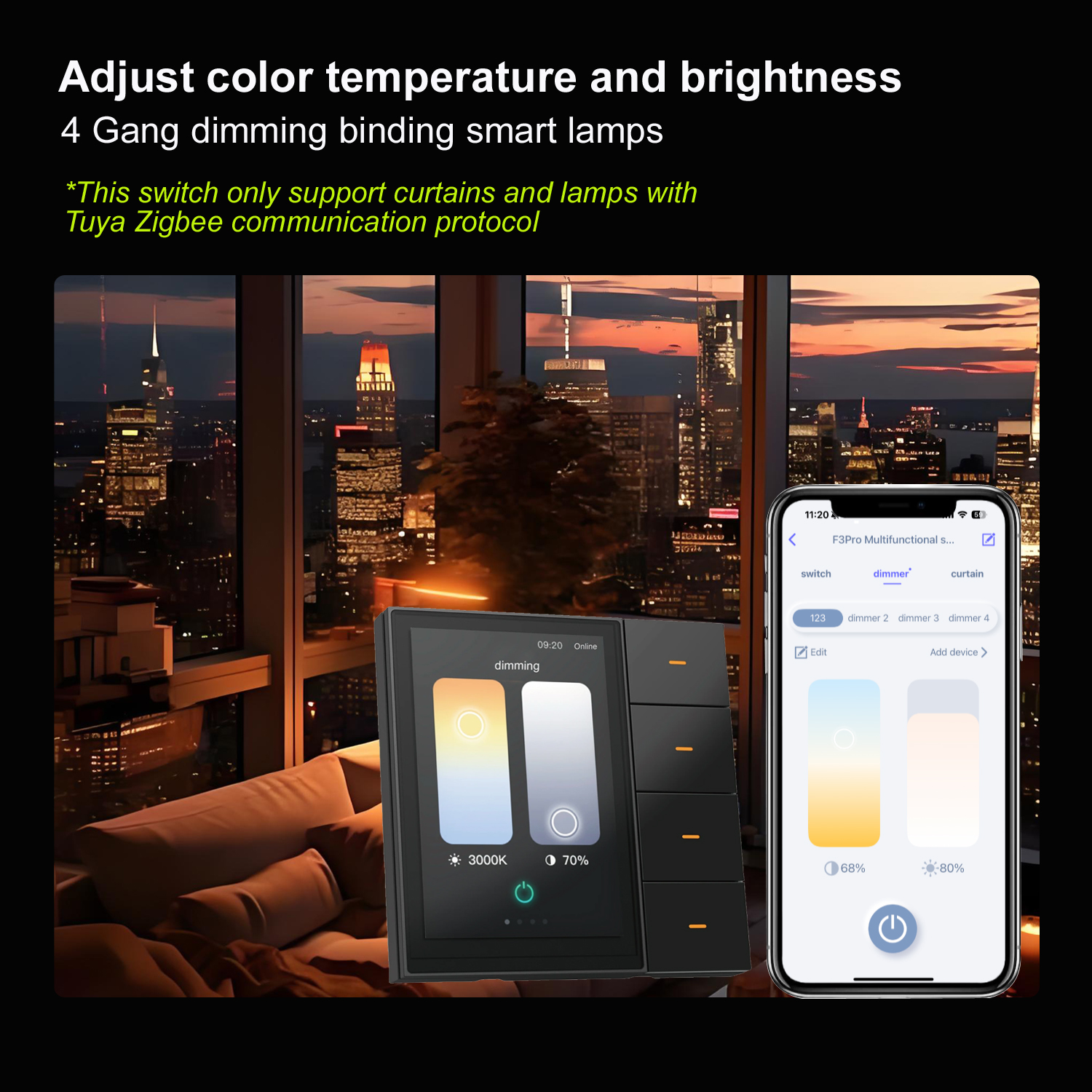 Painel Inteligente F3-pro Tuya - Smart Home Control Panel avaliação e preço