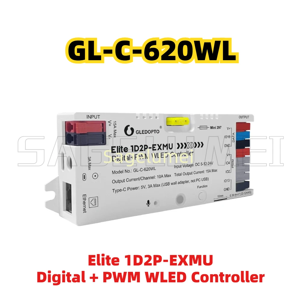 Controlador WLED Elite 1D2P-EX - Wifi Led Dimmer avaliação e preço