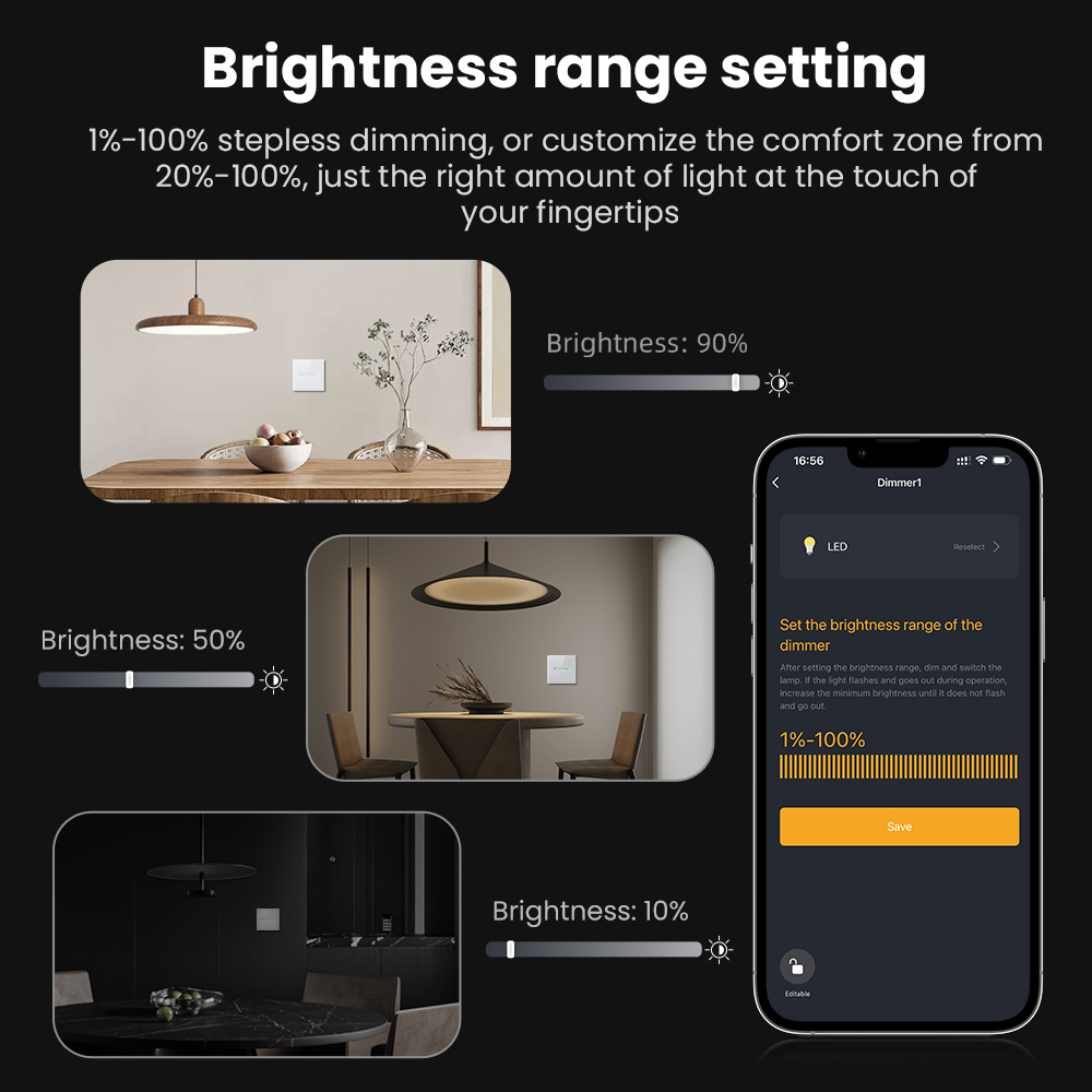 AVATTO WiFi Interruptor Dimmer - Smart Home Control Panel avaliação e preço