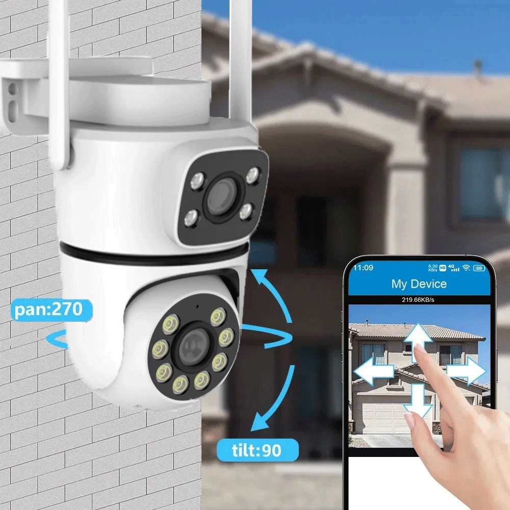 10mp tuya 5g wifi câmera ptz 4 - Smart Home Battery Camera Ezviz avaliação e preço