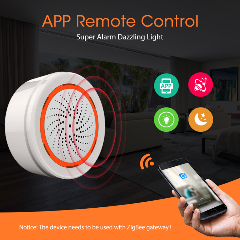 Sensor de Som e Luz Tuya Zigbe - Smart Home Security System avaliação e preço