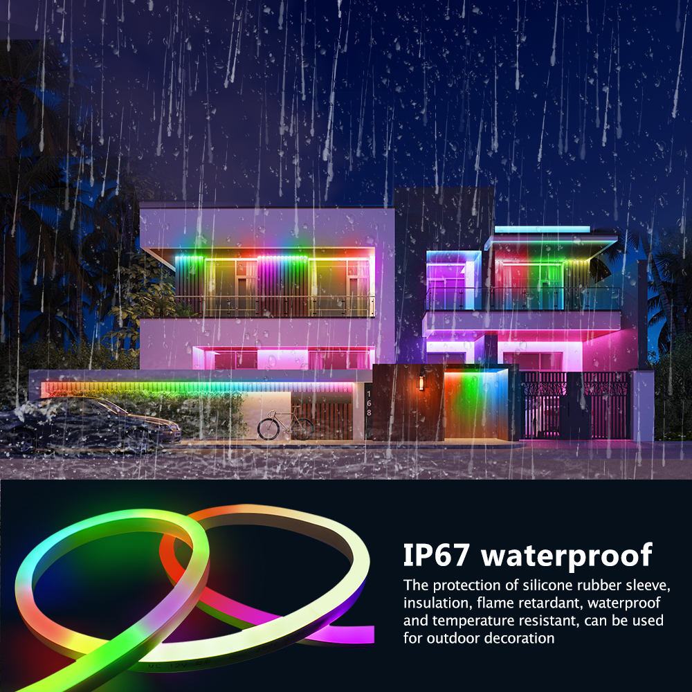 Tuya wifi neon rgbic led luzes - Smart Home Yellow avaliação e preço