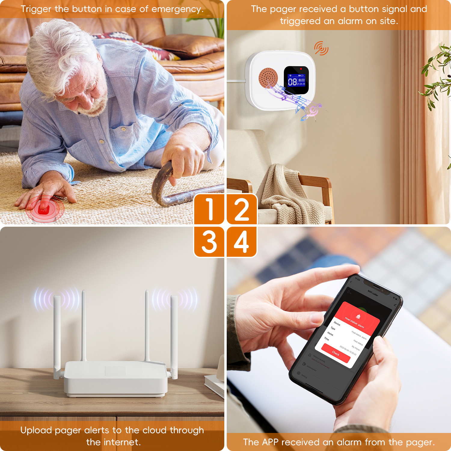 Botão de Chamada de Emergência - Smart Home Security System avaliação e preço