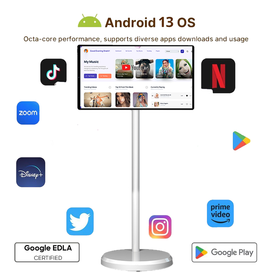 Mini TV LED Branca de 21,5 Pol - Smart Home Tv avaliação e preço