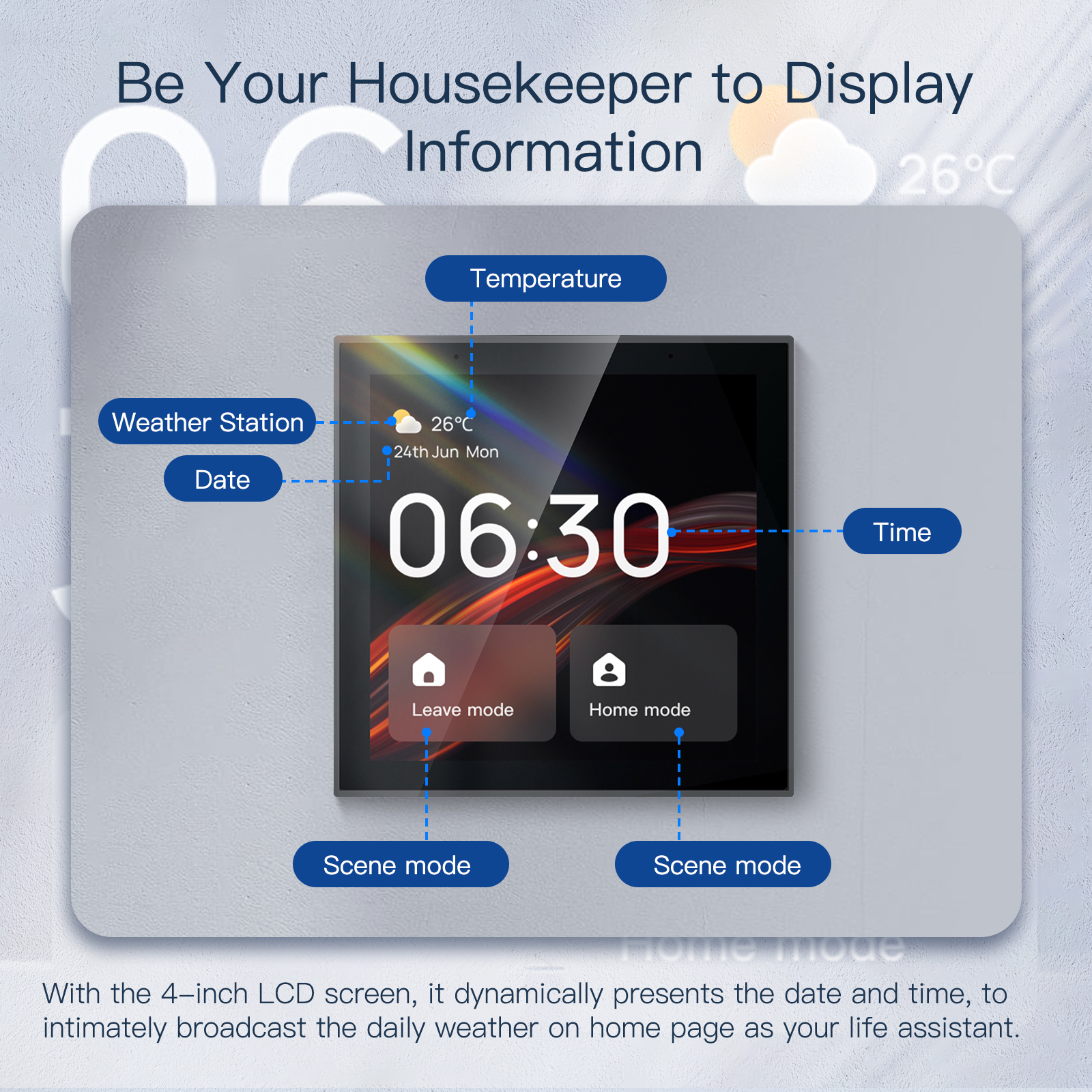 Painel de Controle de Automaçã - Smart Home Control Panel avaliação e preço
