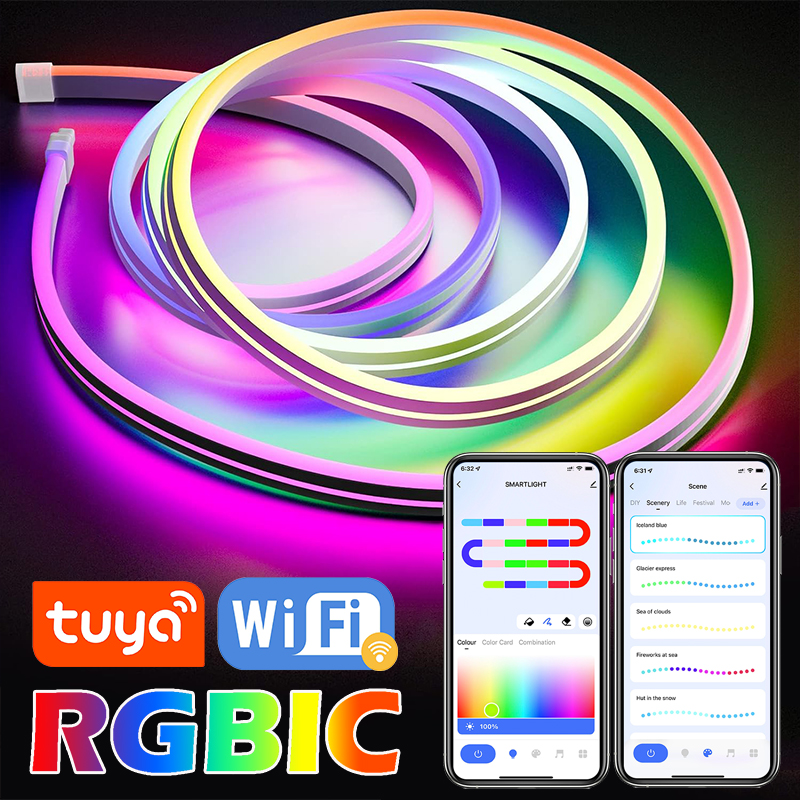 TUYA Neon LED Strip RGBIC Flex - Smart Home Yellow avaliação e preço