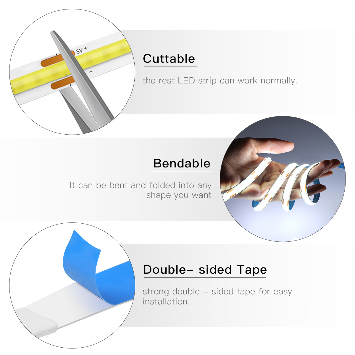 ZigBee COB LED Strip Smart Tuy - Smart Home Yellow avaliação e preço