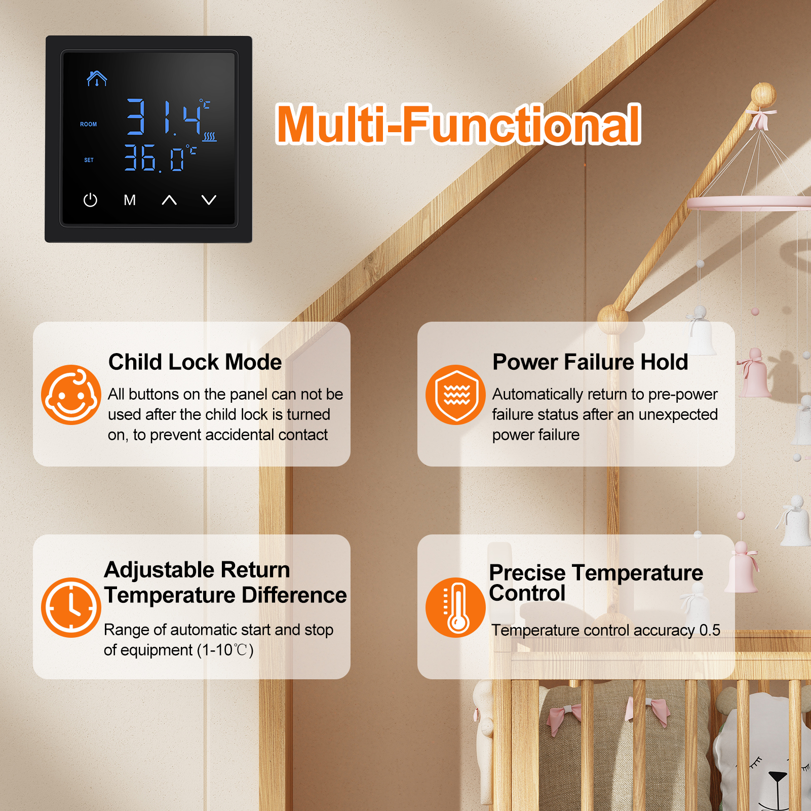 Termostato inteligente 16a con - Smart Home Thermostat avaliação e preço
