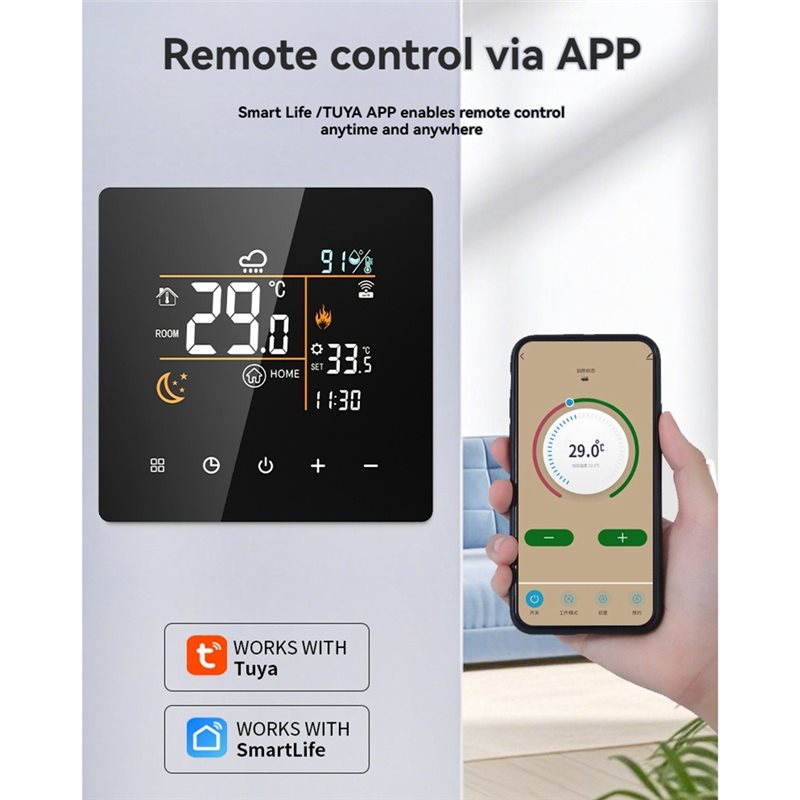 Tuya termostato inteligente 25 - Smart Home Thermostat avaliação e preço