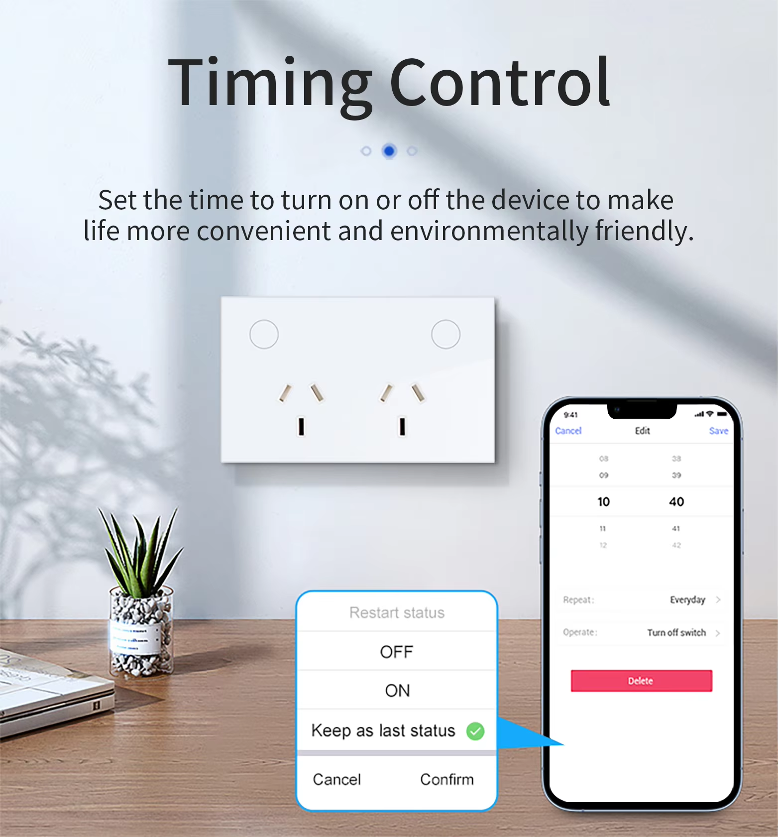 Tomada de Parede Inteligente Z - Smart Home Control Panel avaliação e preço