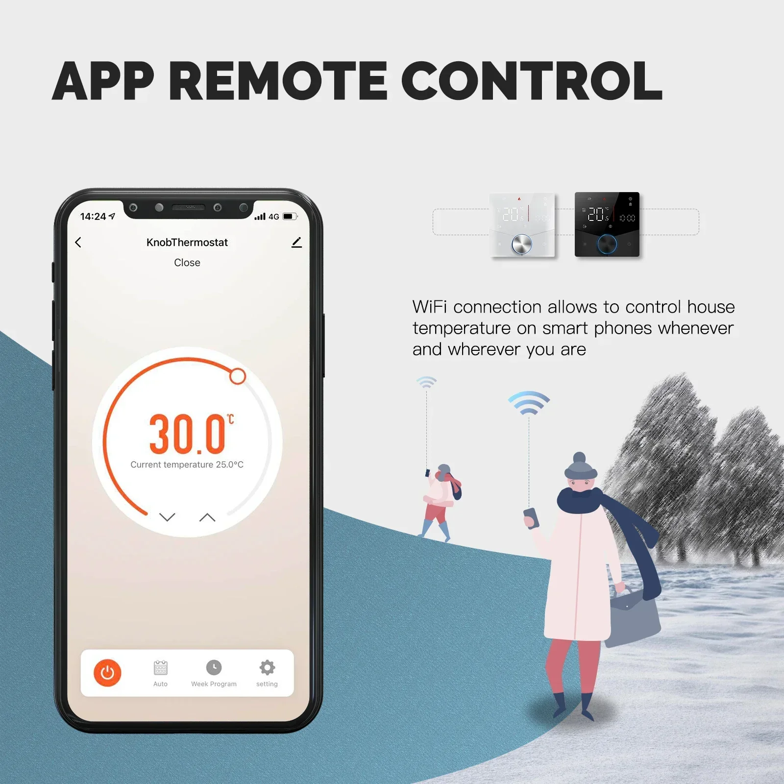 MOES Tuya WiFi Botão Inteligen - Smart Home Thermostat avaliação e preço