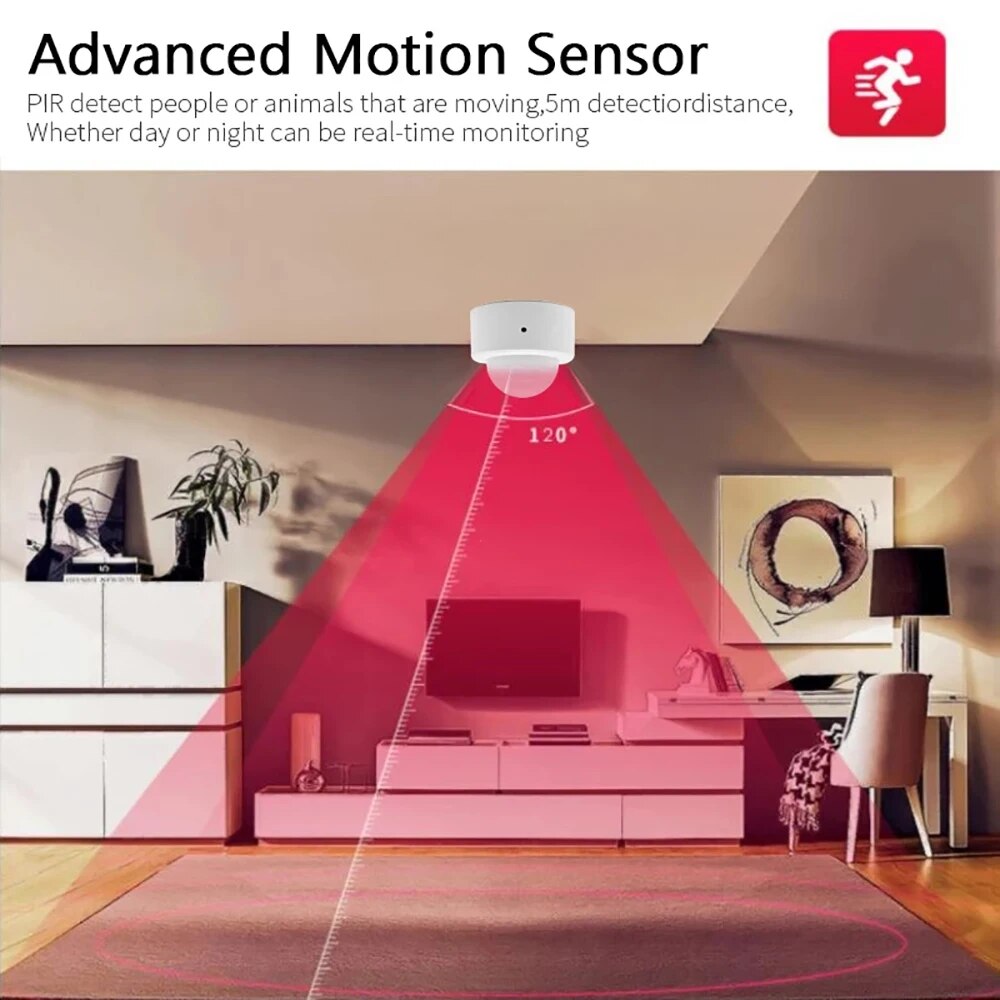 Zigbee-Mini PIR Motion Sensor, - Smart Home Zigbee Gateway avaliação e preço