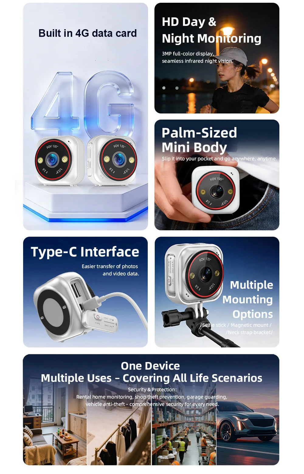 Câmera de Bolso LS VISION 4G S - Smart Home Battery Camera Ezviz avaliação e preço